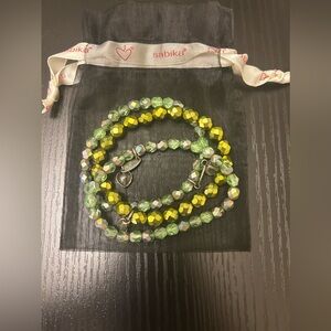Green Sabika Stretch Bracelets - 3